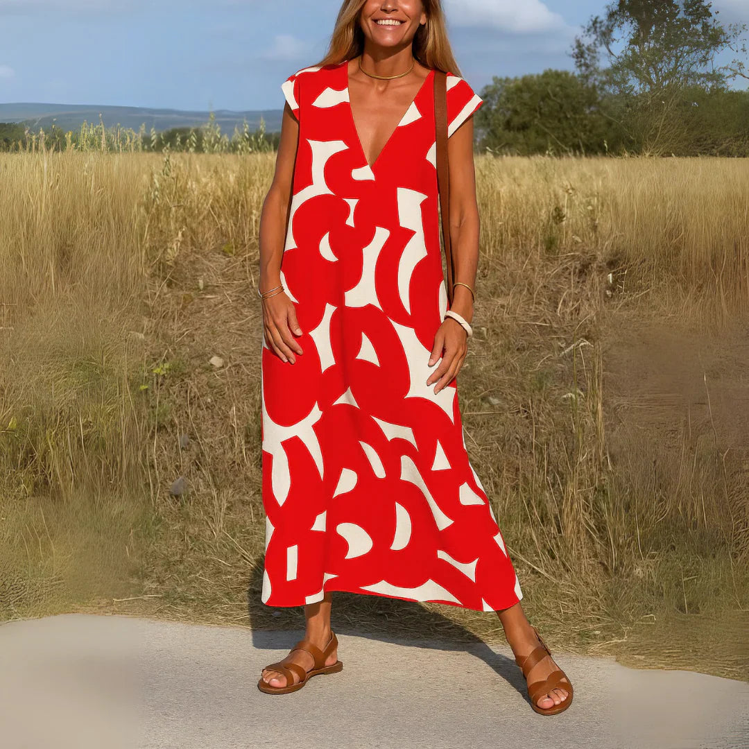Tatiana™ | Vestido Maxi con Detalle de Corte