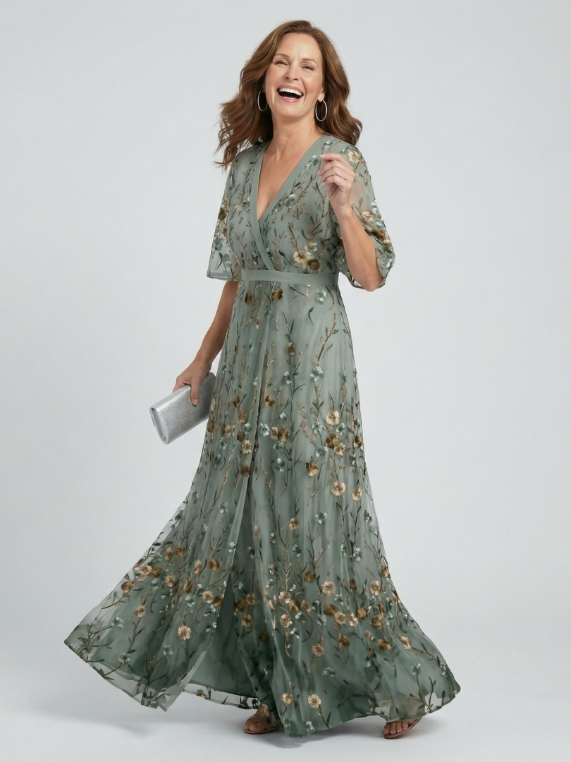 Ana | Vestido maxi halter floral