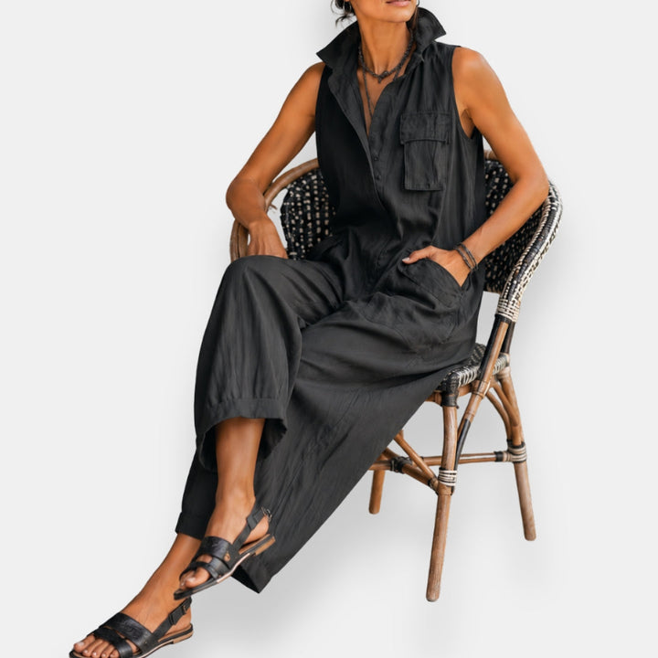 Geraldine - Mono oversize sin mangas - Detalle