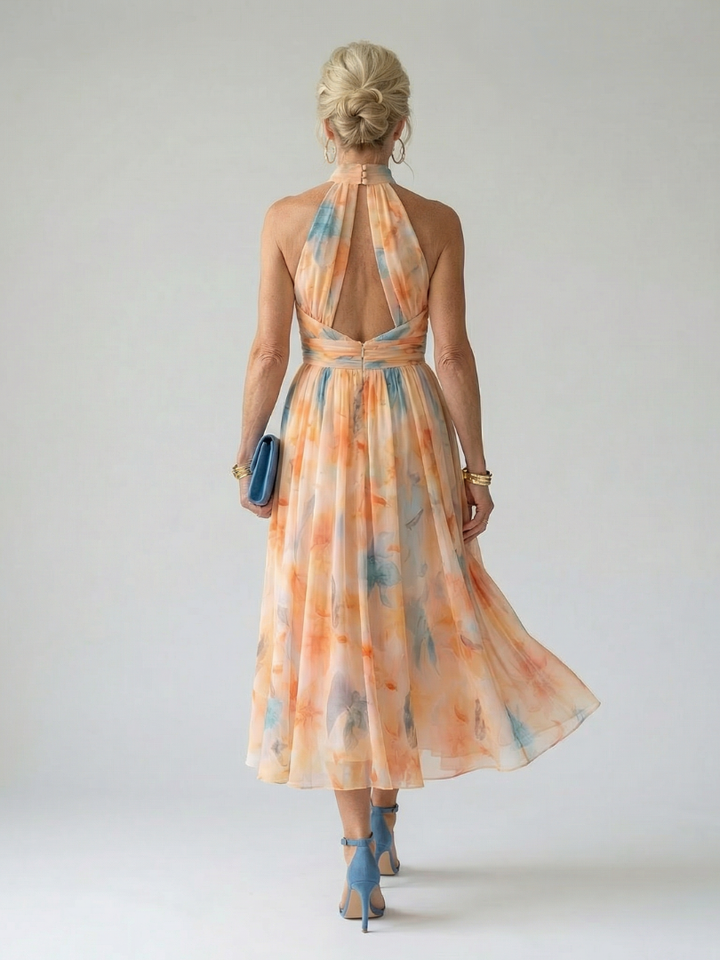 Elena | Vestido midi halter