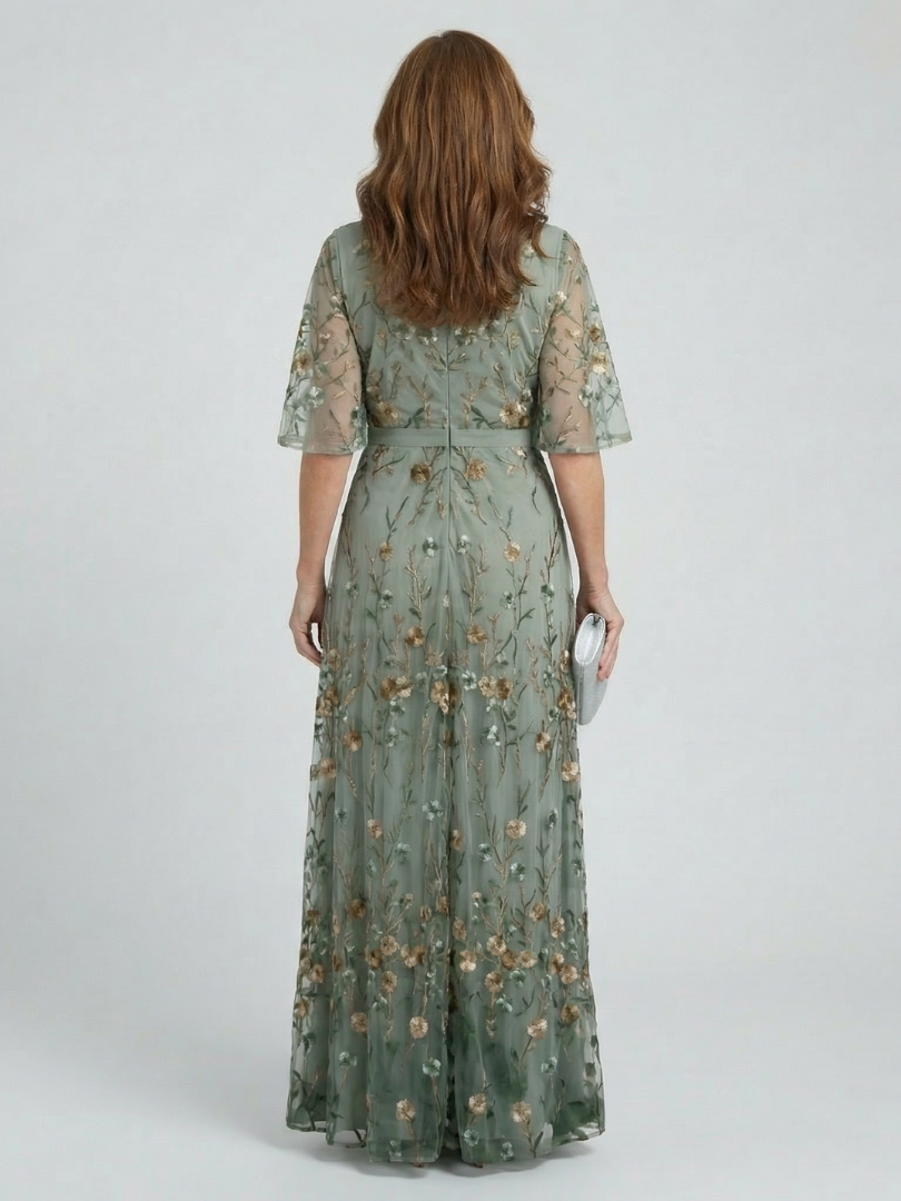 Ana | Vestido maxi halter floral