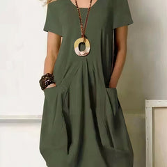 Carmen - Vestido casual fluido - Verde