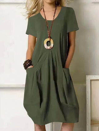 Carmen - Vestido casual fluido - Verde
