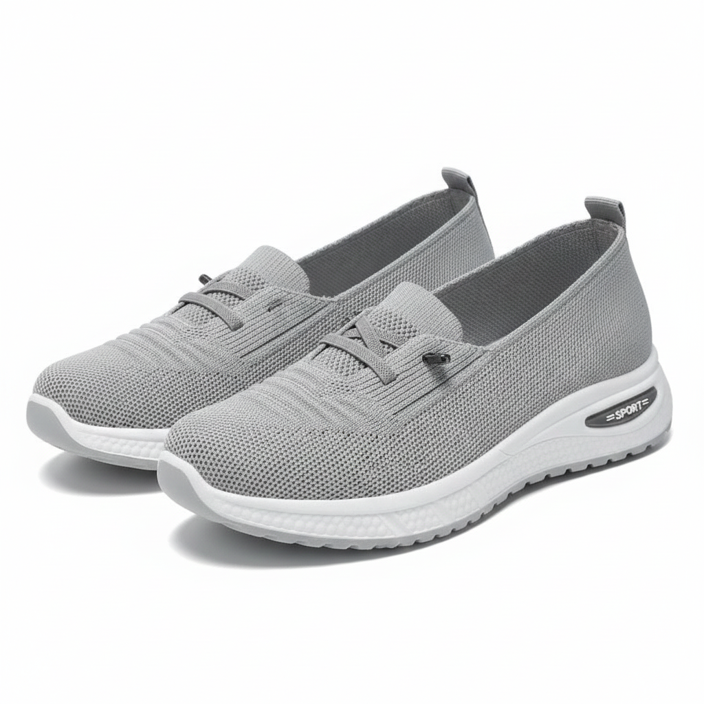 Zapatillas Livianas para Damas con Cordones Elásticos, Ajuste Cómodo y Suela Flexible