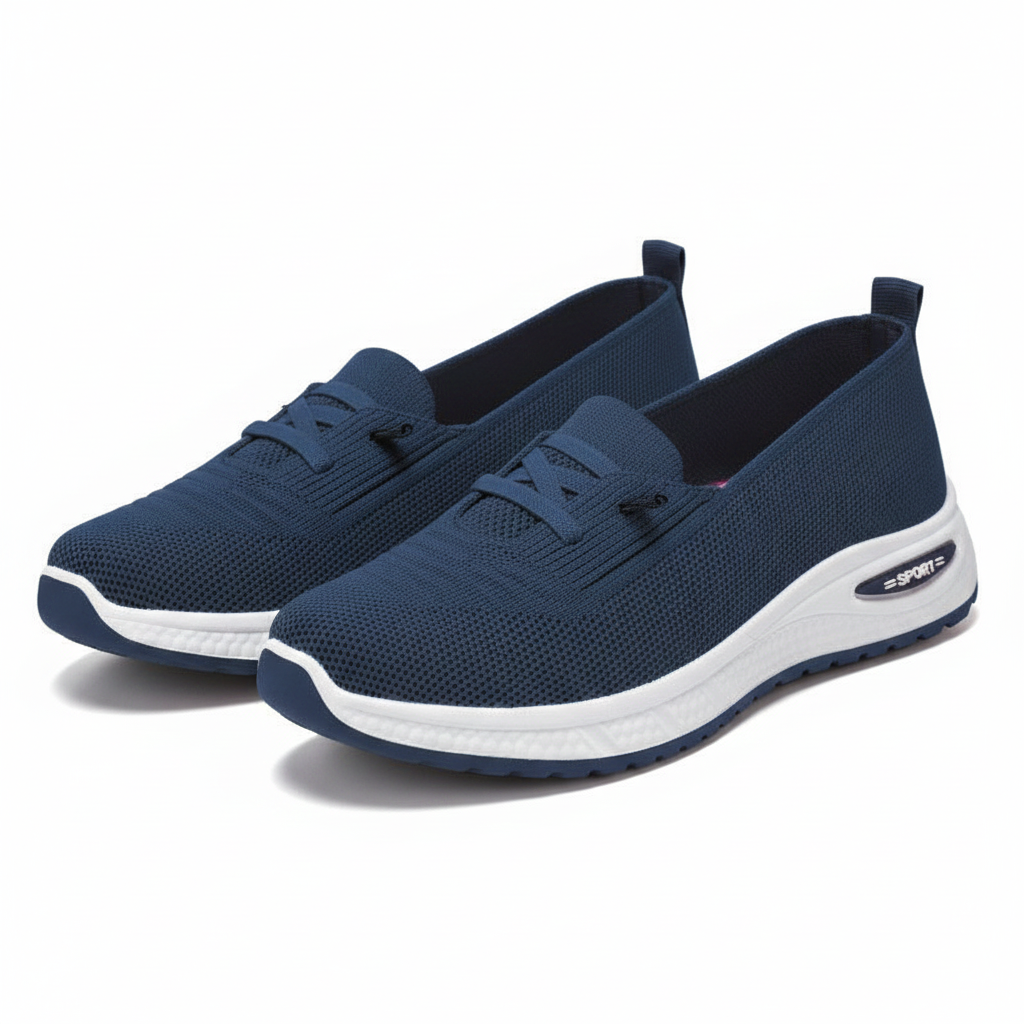 Zapatillas Livianas para Damas con Cordones Elásticos, Ajuste Cómodo y Suela Flexible