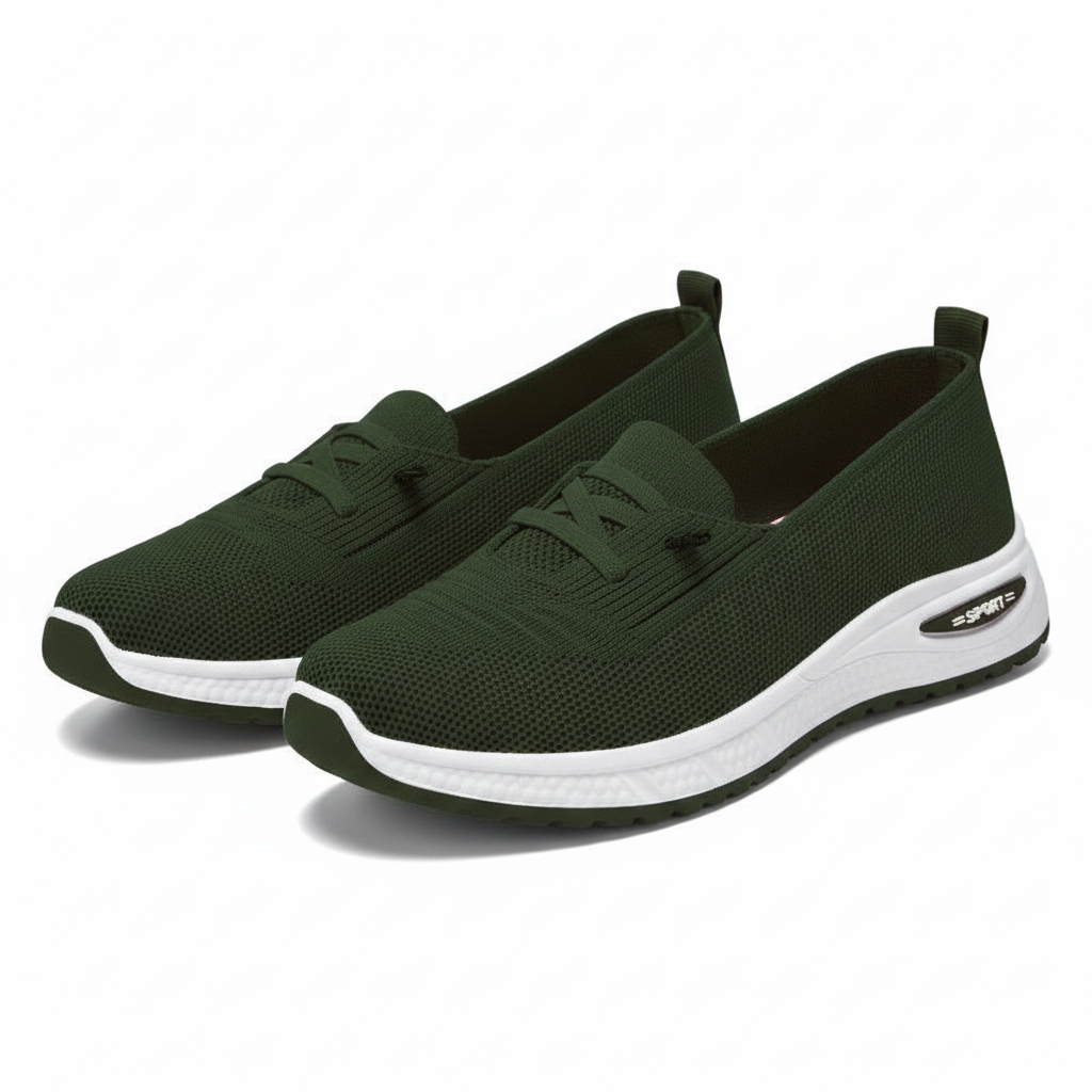 Zapatillas Livianas para Damas con Cordones Elásticos, Ajuste Cómodo y Suela Flexible