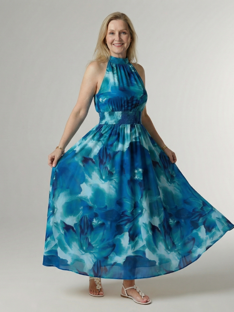 Martina | Vestido midi halter