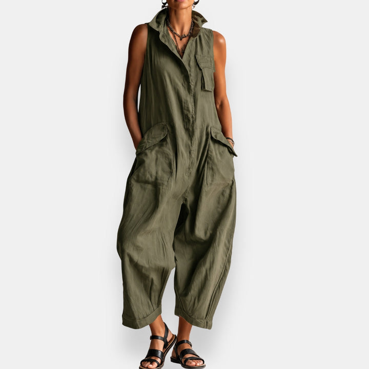 Geraldine - Mono oversize sin mangas - Verde