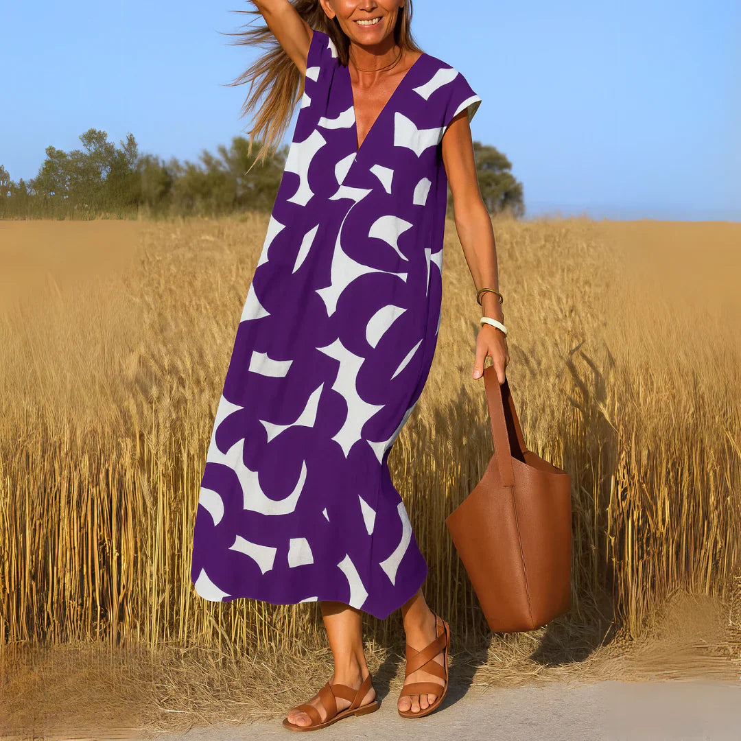 Tatiana™ | Vestido Maxi con Detalle de Corte