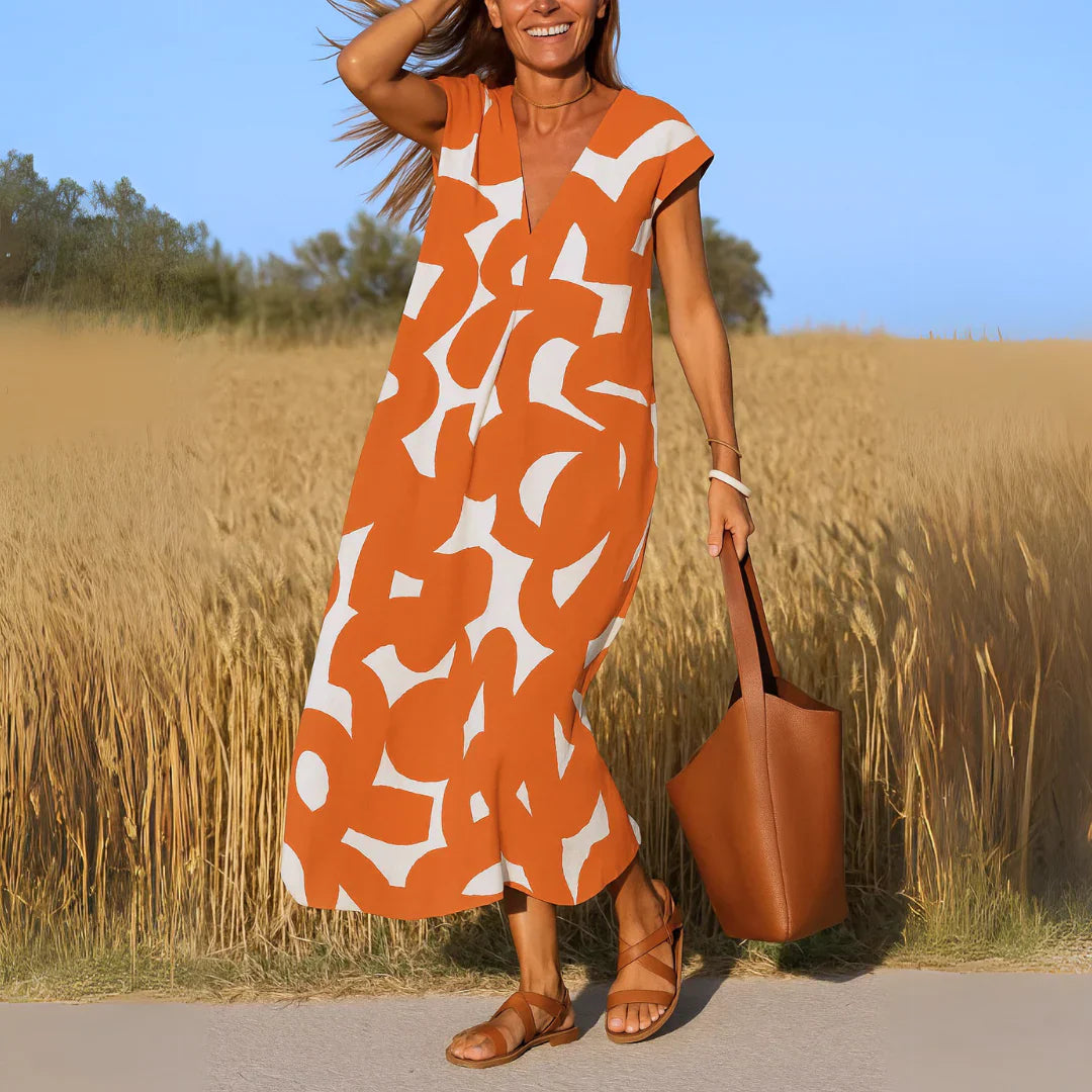 Tatiana™ | Vestido Maxi con Detalle de Corte