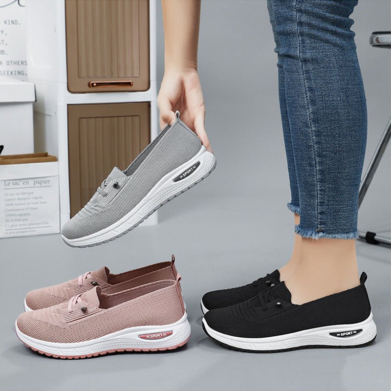 Zapatillas Livianas para Damas con Cordones Elásticos, Ajuste Cómodo y Suela Flexible
