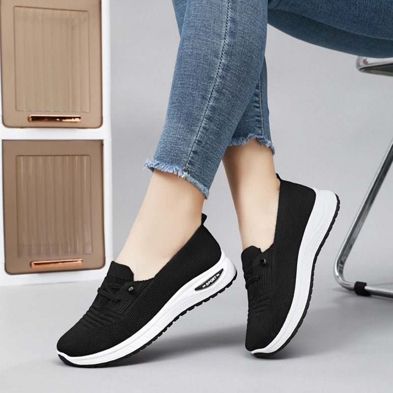 Zapatillas Livianas para Damas con Cordones Elásticos, Ajuste Cómodo y Suela Flexible