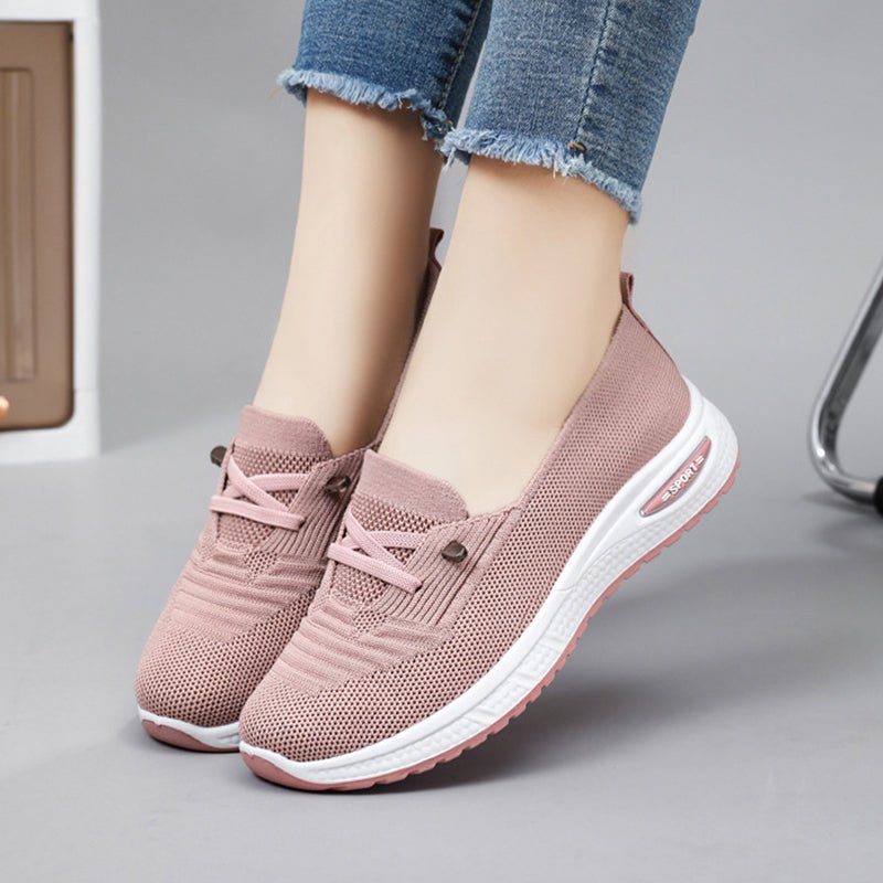 Zapatillas Livianas para Damas con Cordones Elásticos, Ajuste Cómodo y Suela Flexible